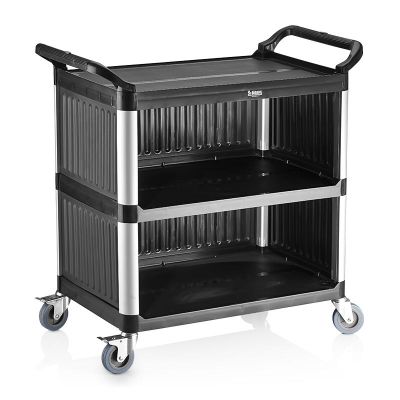 Biradlı - Plastik Servis Arabası 520x960x1070 mm