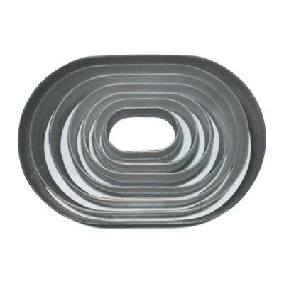 Biradlı - Biradlı Polikarbon Valovan Kalıbı, Oval, Düz