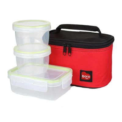 Bora Plastik - Bora Plastik Pratik Set, 3'lü, Çantalı