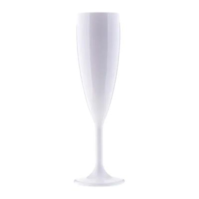 Rubikap Flüt Şampanya Bardağı, 180 ml, Beyaz