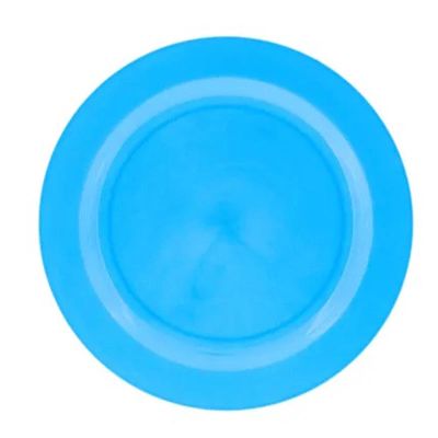 Rubikap Tek Kullanımlık Düz Tabak, 26 cm, Mavi