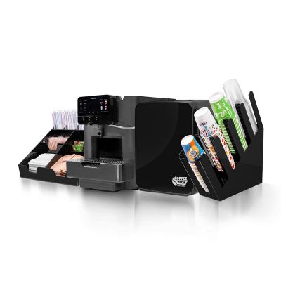 Saeco Area OTC Lavazza Blue Uyumlu Kapsül Kahve Makinesi + Coffee Tech Süt Soğutucu + Bardaklık Standı + Peçete ve Karıştırıcı Standı