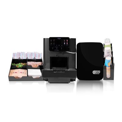 Saeco Area OTC Nespresso Uyumlu Kapsül Kahve Makinesi + Coffee Tech Süt Soğutucu + Bardaklık Standı + Peçete ve Karıştırıcı Standı