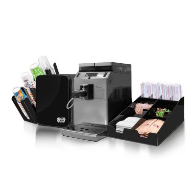 Saeco Lirika OTC Kahve Makinesi + Coffee Tech Süt Soğutucu + Bardaklık Standı + Peçete ve Karıştırıcı Standı