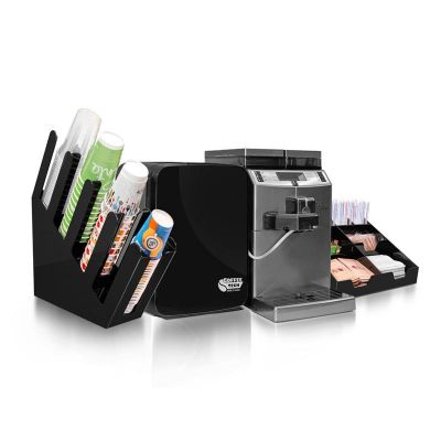 Saeco Lirika OTC Kahve Makinesi + Coffee Tech Süt Soğutucu + Bardaklık Standı + Peçete ve Karıştırıcı Standı