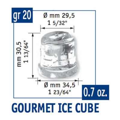 Bar Line B 4015 Gurme Buz Makinesi, Kapasite 40 kg/gün, 900 W