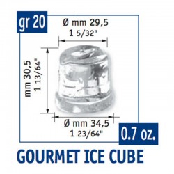 Bar Line B 5022 Gurme Buz Makinesi, Kapasite 48 kg/gün, 900 W - Thumbnail
