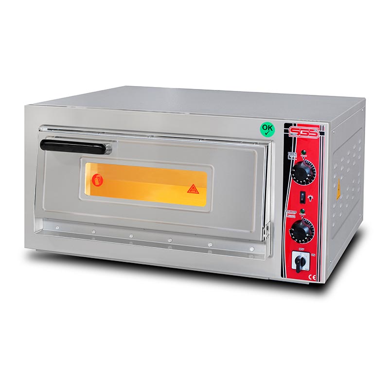 SGS PO 5050 E Pizza Fırını, Tek Katlı, 25 cm x 4 Pizza Kapasiteli