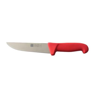 Sico Geniş Kasap Bıçağı, Plastik Saplı, 18 cm, Kırmızı
