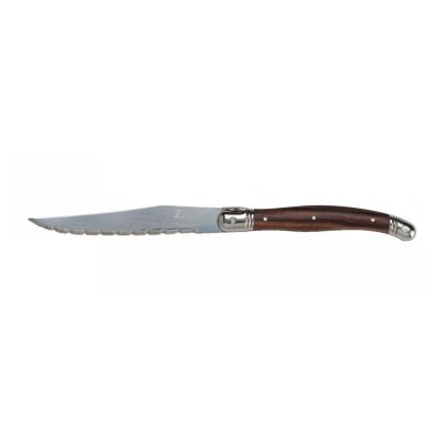 Zicco RSH-01 Saplı Steak Bıçağı, 23 cm, Koyu Renk