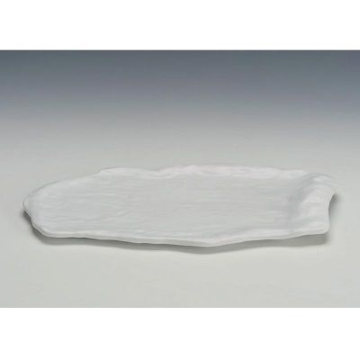 Zicco - Zicco Taş Model Melamin Teşhir Tabağı Siyah 21x40 cm