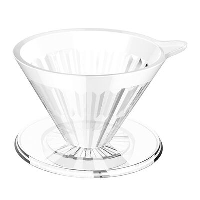 Timemore - Timemore Crystal Eye 01 V60 Dripper, Plastik, 2 Fincan