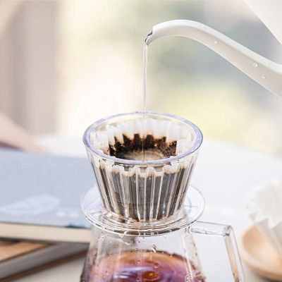 Timemore Crystal Eye B75 Düz Tabanlı Demleyici Dripper, 1-2 Fincan
