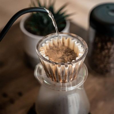 Timemore Crystal Eye B75 Düz Tabanlı Demleyici Dripper, 1-2 Fincan