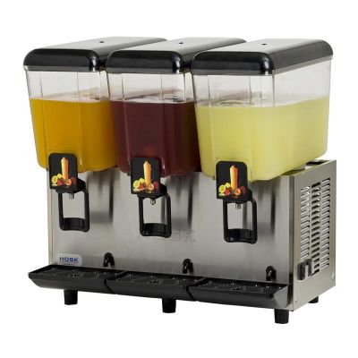 Hosk - Hosk Üçlü Limonata Şerbet Makinesi 3x20 lt Şerbet+