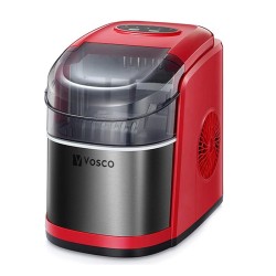 Vosco VSCB-12B Ev Tipi Buz Makinesi, 12 kg/gün Kapasiteli, Kırmızı - Thumbnail