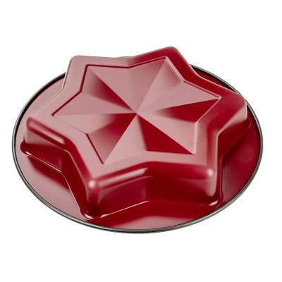 Zenker 6005 Sparkling Christmas Yıldız Desenli Kek Kalıbı, 26 cm