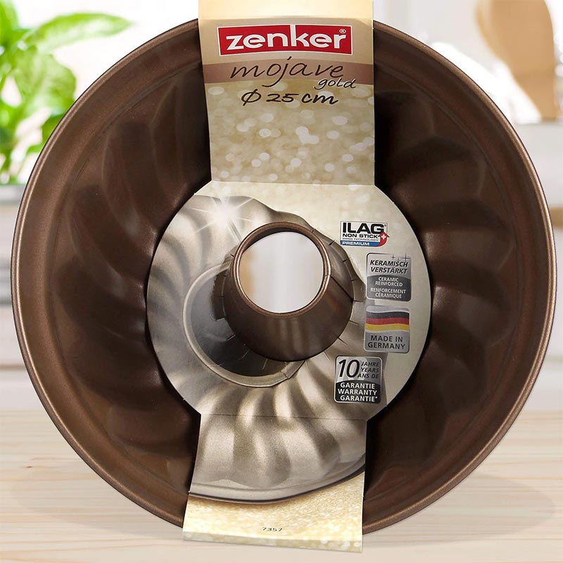 Zenker 7357 Mojave Gold Dilimli Borulu Kek Kalıbı, 25 cm Fiyatı