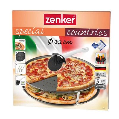 Zenker 7512 Special Countries Delikli Pizza Tepsisi, 2 Adet